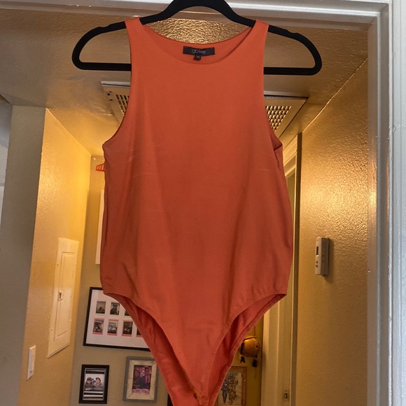 Francesca's Collections Tops - Orange bodysuit